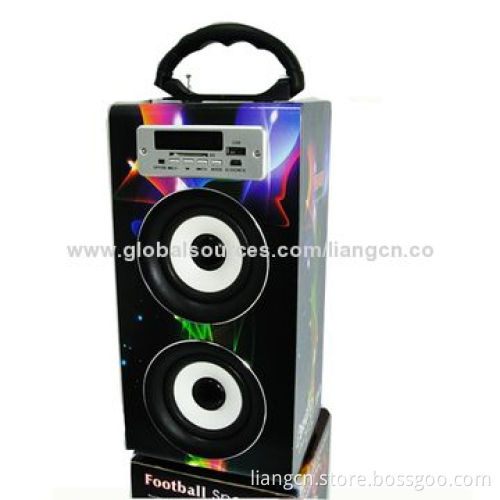 Portable Stereo Sound Outdoor Wooden Speaker with Bluetooth Optional